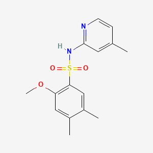 2-methoxy-4,5-dimethyl-N-(4-methyl-2-pyridinyl)benzenesulfonamide