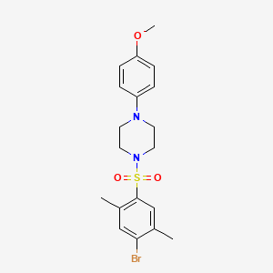 molecular formula C19H23BrN2O3S B604840 1-(4-Bromo-2,5-dimethylbenzenesulfonyl)-4-(4-methoxyphenyl)piperazine CAS No. 1219589-88-4
