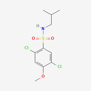 molecular formula C11H15Cl2NO3S B604841 2,5-dichloro-N-isobutyl-4-methoxybenzenesulfonamide CAS No. 1087639-13-1