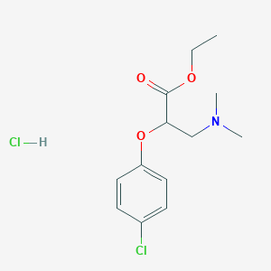 molecular formula C13H19Cl2NO3 B6048479 Ethyl 2-(4-chlorophenoxy)-3-(dimethylamino)propanoate;hydrochloride 