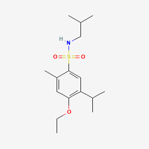 molecular formula C16H27NO3S B604848 4-ethoxy-N-isobutyl-5-isopropyl-2-methylbenzenesulfonamide CAS No. 1087639-38-0