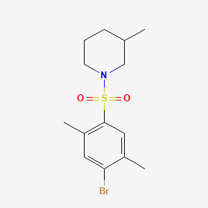1-[(4-Bromo-2,5-dimethylphenyl)sulfonyl]-3-methylpiperidine