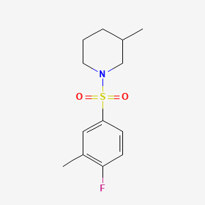 1-[(4-Fluoro-3-methylphenyl)sulfonyl]-3-methylpiperidine