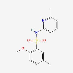 2-methoxy-5-methyl-N-(6-methyl-2-pyridinyl)benzenesulfonamide