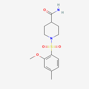 1-[(2-Methoxy-4-methylphenyl)sulfonyl]-4-piperidinecarboxamide