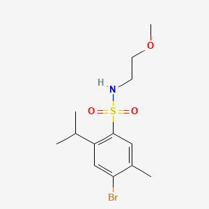 4-bromo-2-isopropyl-N-(2-methoxyethyl)-5-methylbenzenesulfonamide