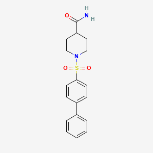 molecular formula C18H20N2O3S B604875 1-([1,1'-Biphenyl]-4-ylsulfonyl)-4-piperidinecarboxamide CAS No. 1087639-75-5