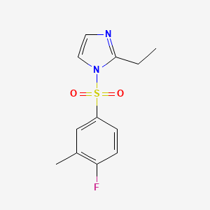 molecular formula C12H13FN2O2S B604876 2-ethyl-1-[(4-fluoro-3-methylphenyl)sulfonyl]-1H-imidazole CAS No. 1125413-09-3