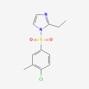 molecular formula C12H13ClN2O2S B604877 1-[(4-chloro-3-methylphenyl)sulfonyl]-2-ethyl-1H-imidazole CAS No. 1125413-10-6