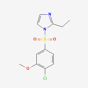 1-[(4-chloro-3-methoxyphenyl)sulfonyl]-2-ethyl-1H-imidazole