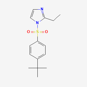 molecular formula C15H20N2O2S B604879 1-[(4-tert-butylphenyl)sulfonyl]-2-ethyl-1H-imidazole CAS No. 1219589-52-2