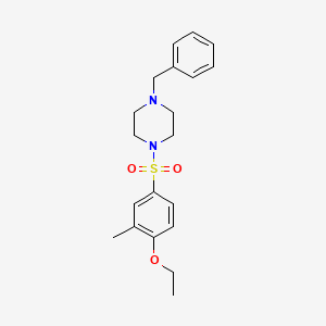 molecular formula C20H26N2O3S B604883 1-Benzyl-4-(4-ethoxy-3-methylbenzenesulfonyl)piperazine CAS No. 943081-47-8