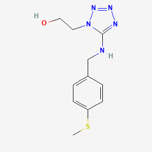 2-(5-{[4-(methylsulfanyl)benzyl]amino}-1H-tetrazol-1-yl)ethanol