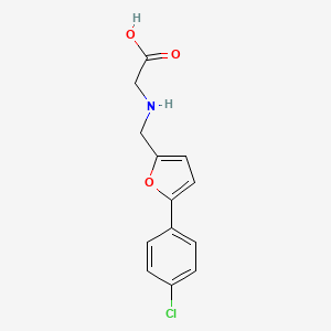 ({[5-(4-Chlorophenyl)-2-furyl]methyl}amino)acetic acid