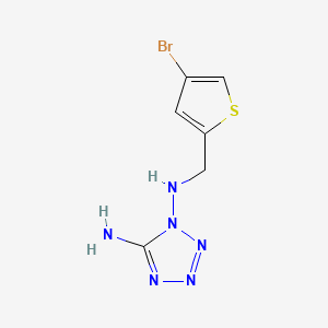 molecular formula C6H7BrN6S B604895 N1-[(4-BROMOTHIOPHEN-2-YL)METHYL]-1,2,3,4-TETRAZOLE-1,5-DIAMINE CAS No. 1092310-38-7