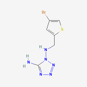 molecular formula C6H7BrN6S B604895 N~1~-[(4-bromothiophen-2-yl)methyl]-1H-tetrazole-1,5-diamine CAS No. 1092310-38-7