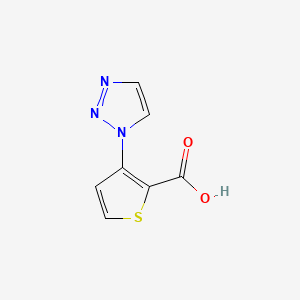 molecular formula C7H5N3O2S B604896 3-(1H-1,2,3-triazol-1-yl)thiophene-2-carboxylic acid CAS No. 1020253-47-7