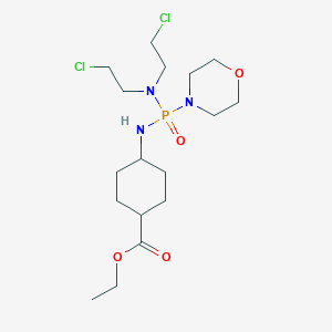 Ethyl 4-[[bis(2-chloroethyl)amino-morpholin-4-ylphosphoryl]amino]cyclohexane-1-carboxylate