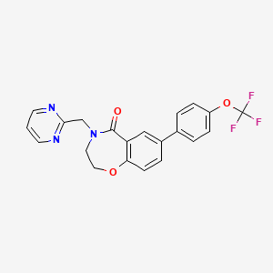 molecular formula C21H16F3N3O3 B604918 Eleclazine CAS No. 1443211-72-0