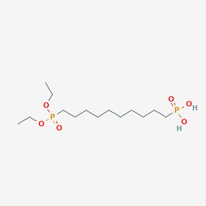 molecular formula C14H32O6P2 B604921 [10-(Diethoxy-phosphoryl)-decyl]-phosphonic acid CAS No. 1446282-24-1