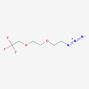 molecular formula C6H10F3N3O2 B604922 1,1,1-Trifluoroethyl-PEG2-azide CAS No. 1835759-68-6