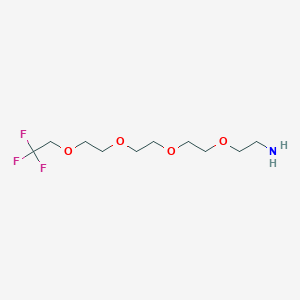 molecular formula C10H20F3NO4 B604923 1,1,1-Trifluoroethyl-PEG4-amine CAS No. 1872433-72-1