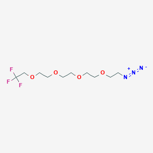 molecular formula C10H18F3N3O4 B604925 1,1,1-Trifluoroethyl-PEG4-azide CAS No. 1817735-35-5
