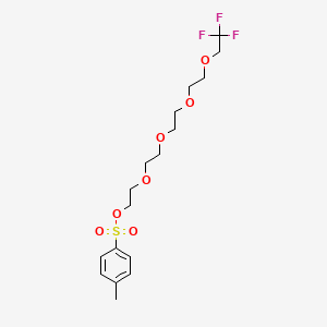 molecular formula C17H25F3O7S B604927 1,1,1-三氟乙基-PEG5-甲苯磺酸酯 CAS No. 1872433-61-8