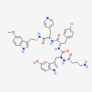 molecular formula C43H47ClN8O6 B604928 123C4 CAS No. 2034159-30-1