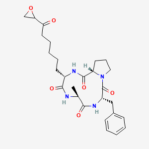 molecular formula C27H36N4O6 B604933 1-Alaninechlamydocin CAS No. 141446-96-0