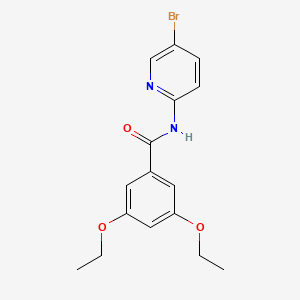 molecular formula C16H17BrN2O3 B6049366 N-(5-bromopyridin-2-yl)-3,5-diethoxybenzamide CAS No. 6020-38-8