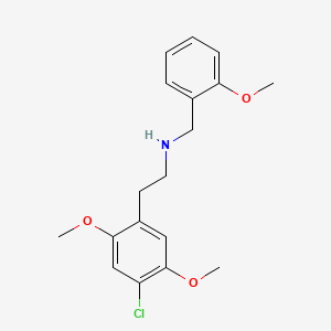 molecular formula C18H22ClNO3 B604942 N-(2-methoxybenzyl)-2-(4-chloro-2,5-dimethoxyphenyl)ethanamine CAS No. 1227608-02-7