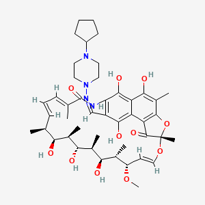molecular formula C45H62N4O11 B604943 25-Desacetylrifapentine CAS No. 79039-56-8