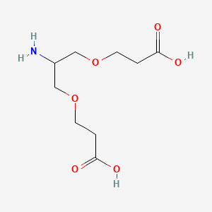 molecular formula C9H17NO6 B604946 2-Amino-1,3-bis(carboxylethoxy)propane CAS No. 1020112-73-5