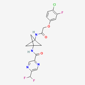 molecular formula C19H16ClF3N4O3 B604949 2BAct CAS No. 2143542-28-1