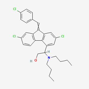 2-(Dibutylamino)-2-(2,7-dichloro-9-(4-chlorobenzylidene)-9H-fluoren-4-yl)ethanol, (RS, Z)-