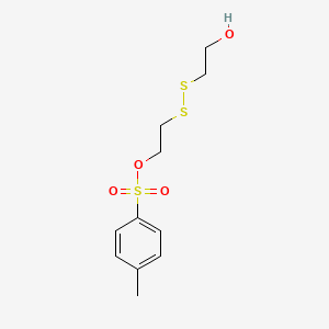molecular formula C11H16O4S3 B604955 2-hydroxyethyl disulfide mono-Tosylate CAS No. 1807530-16-0