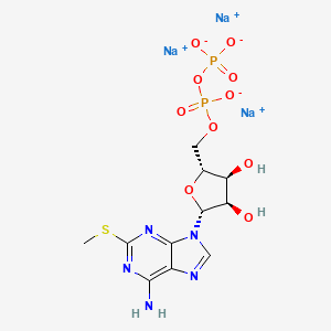 molecular formula C11H14N5Na3O10P2S B604956 2-Mes-ADP CAS No. 475193-31-8