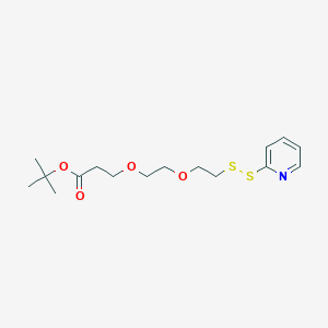 molecular formula C16H25NO4S2 B604961 (2-pyridyldithio)-PEG2-t-butyl ester CAS No. 2144777-73-9