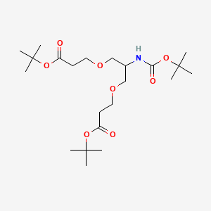 molecular formula C22H41NO8 B604966 2-(t-Butoxycarbonylamido)-1,3-bis (t-butoxycarbonylethoxy)propane CAS No. 1807503-91-8