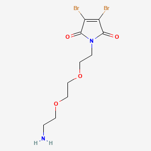 molecular formula C10H14Br2N2O4 B604967 3,4-Dibromo-Mal-PEG2-Amine CAS No. 1807534-86-6