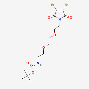 molecular formula C15H22Br2N2O6 B604968 3,4-Dibromo-Mal-PEG2-Boc-Amine CAS No. 1807537-43-4