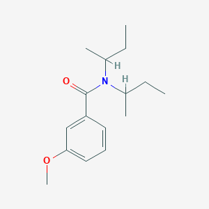 molecular formula C16H25NO2 B6049696 N,N-di(butan-2-yl)-3-methoxybenzamide 