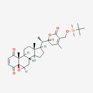 molecular formula C34H50O6Si B604991 4-oxo-27-TBDMS Withaferin A CAS No. 1214886-31-3