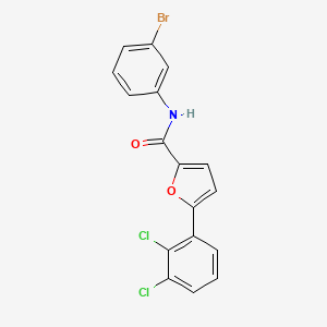 molecular formula C17H10BrCl2NO2 B6049951 N-(3-bromophenyl)-5-(2,3-dichlorophenyl)furan-2-carboxamide 