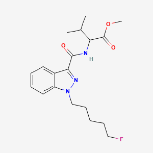 molecular formula C19H26FN3O3 B604996 2-(1-(5-Fluoropentyl)-1H-indazole-3-ylcarbonylamino)-3-methylbutanoic acid methyl ester CAS No. 1715016-74-2