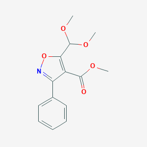 Methyl 5-(dimethoxymethyl)-3-phenyl-1,2-oxazole-4-carboxylate