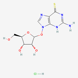 molecular formula C10H14ClN5O5S B605017 6-Thioguanosine HCl 