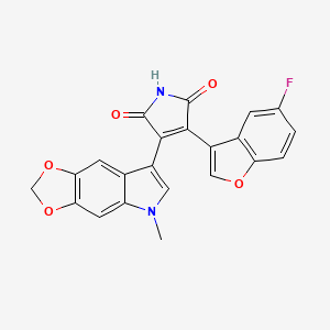 molecular formula C22H13FN2O5 B605026 9-ING-41 CAS No. 1034895-42-5