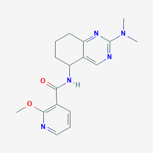 molecular formula C17H21N5O2 B6050319 N-[2-(dimethylamino)-5,6,7,8-tetrahydroquinazolin-5-yl]-2-methoxypyridine-3-carboxamide 
